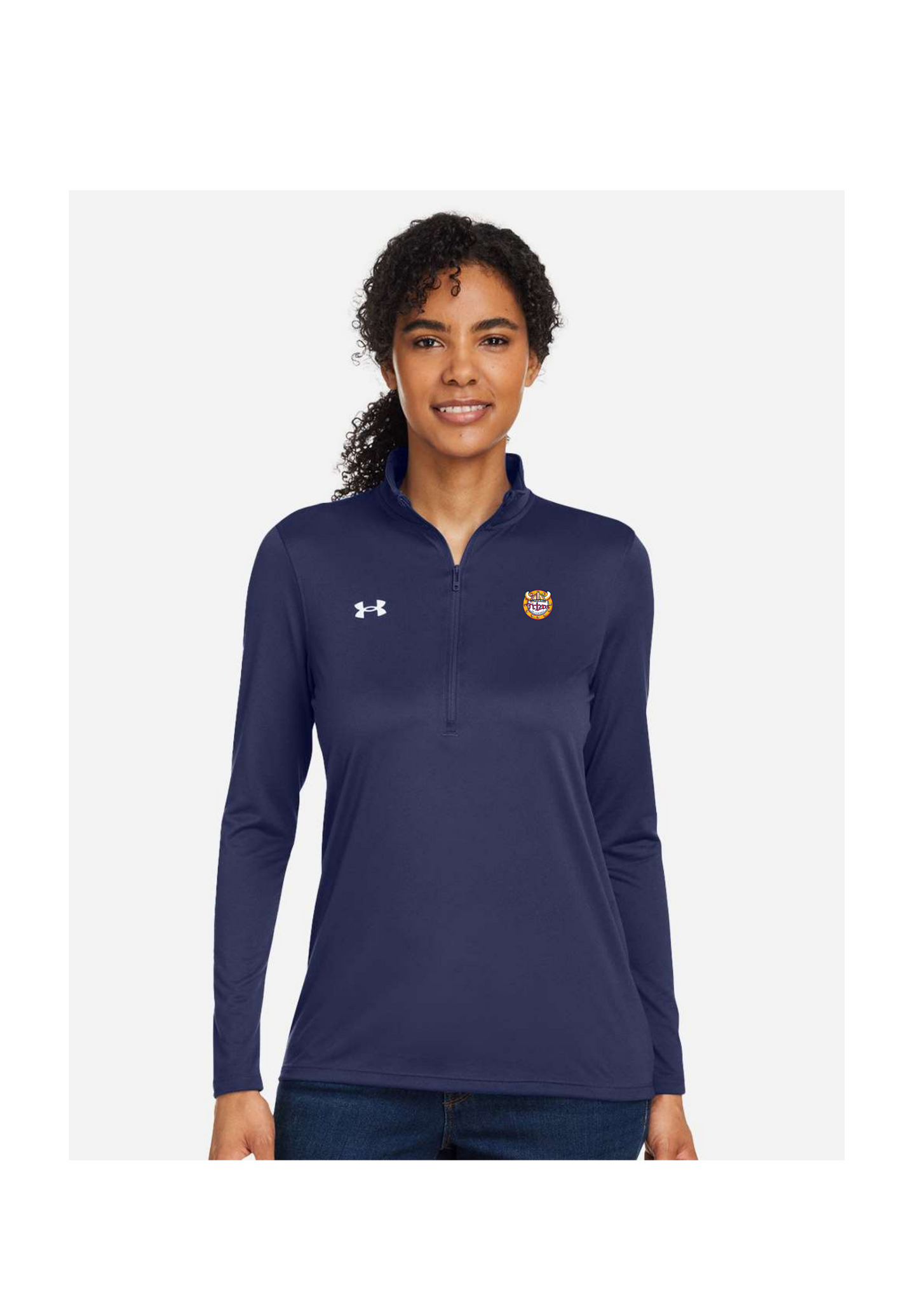 Chandail Under Armour demi-zip Team Tech pour femme – Titan